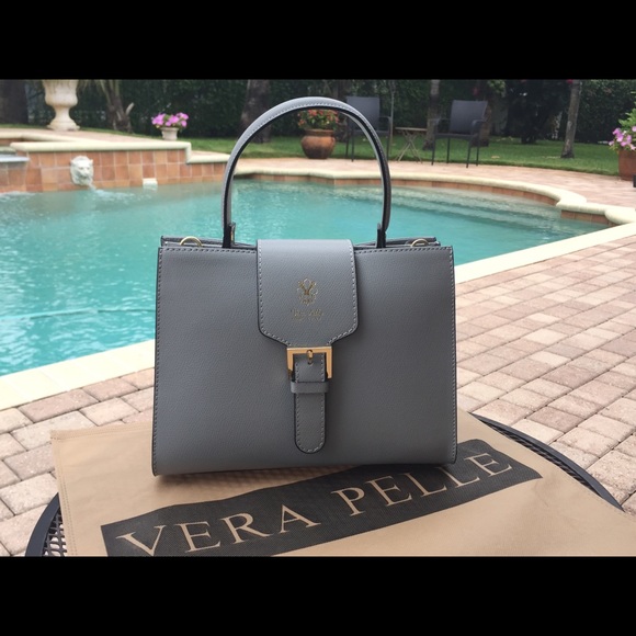 HANDMADE FINE SAFFIANO LEATHER 🇮🇹ITALIAN🇮🇹 BAG - Picture 2 of 6